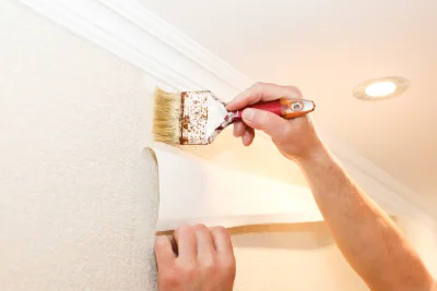Pose de papier peint à Chaptelat — revêtements muraux et toiles de verre